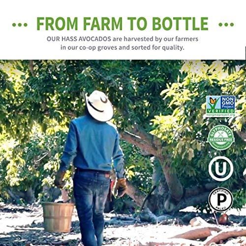 Chosen Foods 100% Pure Avocado Oil 1 L, Non-GMO, for High-Heat Cooking, Frying, Baking, Homemade Sauces, Dressings and Marinades