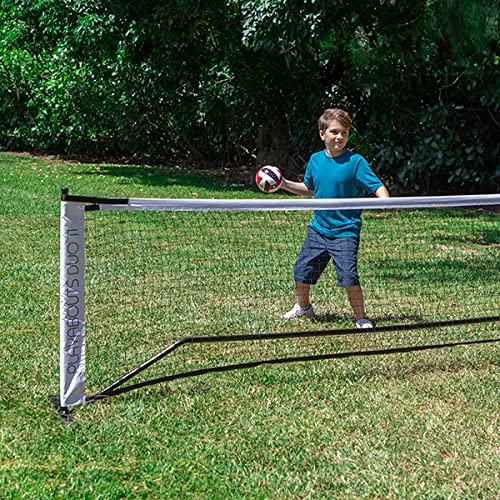 Portable Pickleball Net System – Two Net Options – 22 Foot Regulation Size, or 11 Foot Half Size for Driveway or Backyard – Great for Practice or Family Games – Indoor/Outdoor – Sturdy Carry Bag