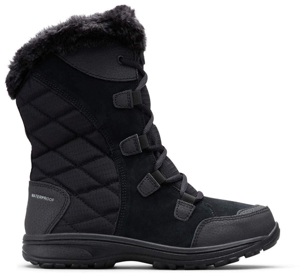 Columbia Women's ICE Maiden II Snow Boot, Black, Grey, 9.5 B US