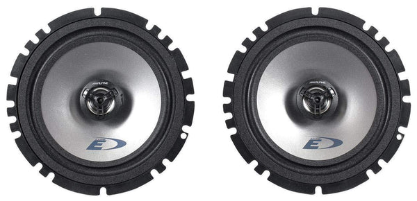 Alpine 6.5" SXE Coaxial+Component Car Audio Speakers+4 Channel Amplifier+Amp Kit