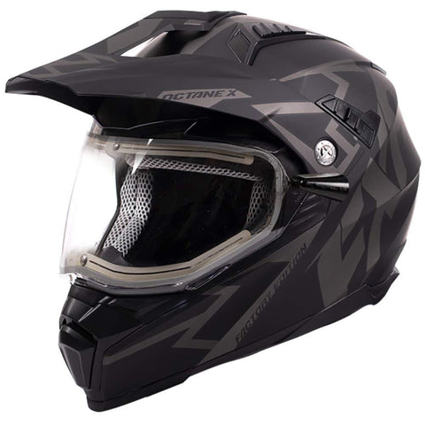 FXR Octane X Deviant Helmet with Electric Shield 200620 Black Snow Heated (LG)