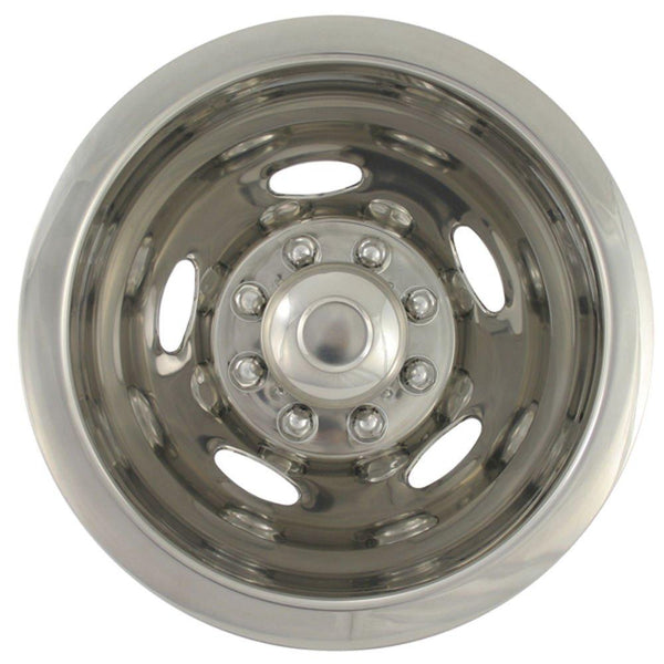 OxGord Wheel Simulators 17" Dually for 03-19 Dodge Ram 3500 (Pack of 4) 304L Stainless Steel 17 Inch Wheels Simulator - Truck Accessories Best for Pick-up Trucks Hub Caps Rim Skin Chrome Cover Parts