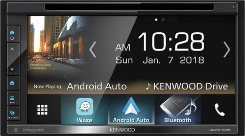 Kenwood DDX6705S 2 DIN DVD/CD Player 6.8" LCD Android iPhone HD Radio Bluetooth
