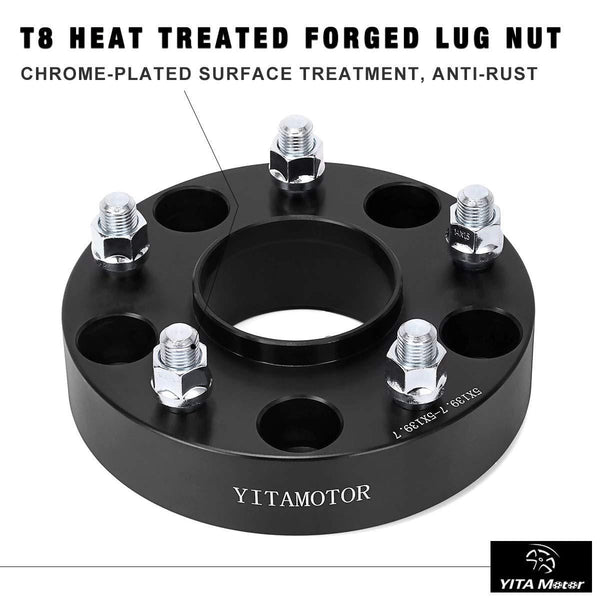 YITAMOTOR Wheel Spacers 5x5.5 for RAM 1500, 1.5 inches Forged Hubcentric Wheel Adapters, M14x1.5 Studs & 77.8mm Bore Compatible for 2011-2018 Dodge RAM 1500 