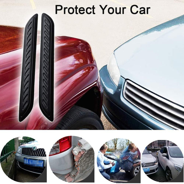Car Bumper Guard Strips Rubber Anti-Scratch for Car SUV Pickup Truck Car Bumper Protector, 2 Packs
