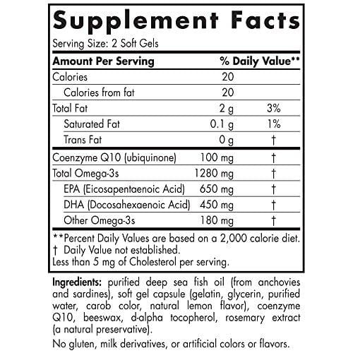 Nordic Naturals - Ultimate Omega+CoQ10, Support for the Heart + Circulatory System, 120 Soft Gels