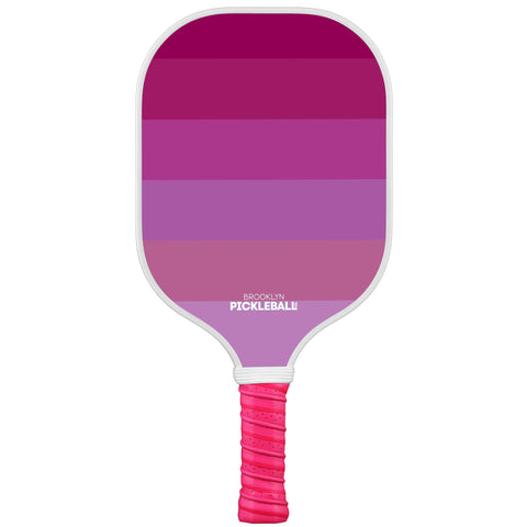 Brooklyn Pickleball Co. Neon Pink Pickle Ball Paddle | Carbon Fiber | Honeycomb Core | Ribbed Non-Slip Cushion Grip | Single Racket | Pickle Ball Paddles