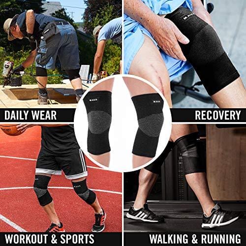 Mava Sports Sleeve Support for Knee for Pain and Discomfort
