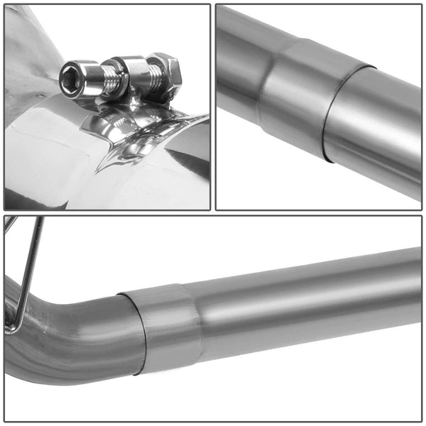 Turbo Cat Back Exhaust System w/5 inches OD Stainless Steel Tip for Dodge Ram Truck 2500 3500 5.9L Diesel 94-02