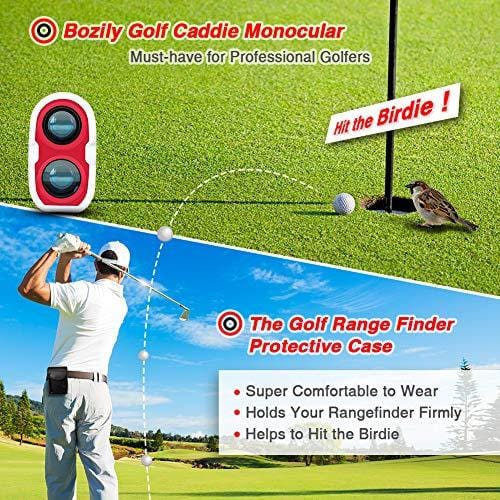 Bozily Golf Rangefinder, 6X Laser Range Finder 900 Yards, Flag-Lock, Slope Tech, 4 Scan Mode, Linear & Vertical Distance, Angle & Speed Measurement, Fog Resistant - Tournament Legal Golf Rangefinder