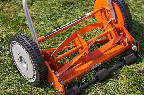 American Lawn Mower Company 1204-14 14-Inch 4-Blade Push Reel Lawn Mower, Red