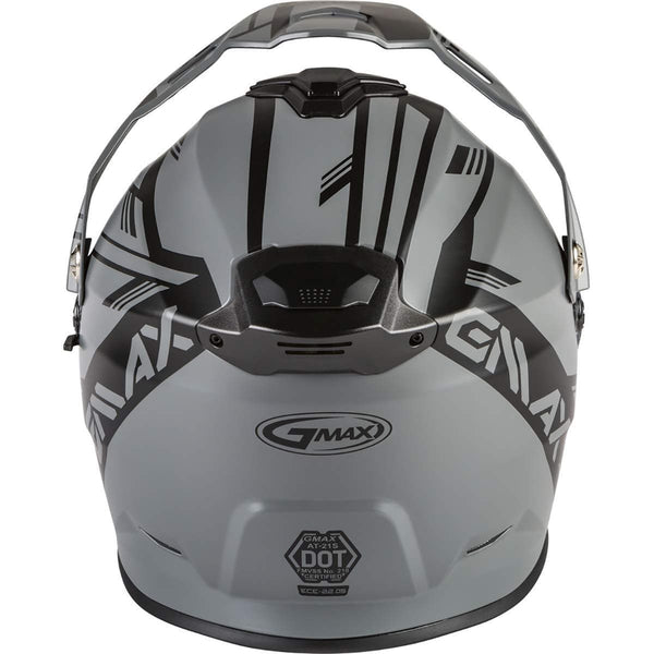 Gmax AT-21S Adventure Epic Adult Snowmobile Helmet - Matte Grey/Black/Medium
