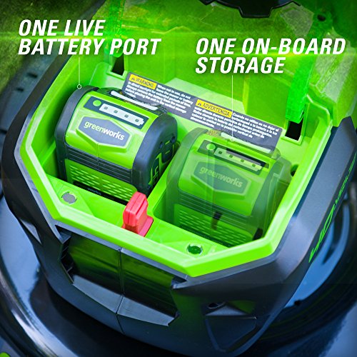 GreenWorks MO40L410 G-MAX 40V 20-Inch Cordless 3-in-1 Lawn Mower with Smart Cut Technology, (1) 4Ah Battery and Charger included