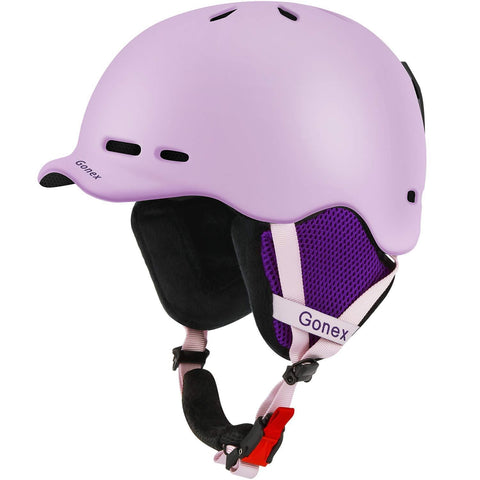 Gonex Ski Helmet, Snowboard Helmet with Detachable Inner Padding, Lightweight Helmet for Women & Young Size M Pink