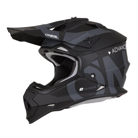 O'Neal Unisex-Adult Off Road 2SERIES Helmet (SLICK) (Black/Gray, Large)
