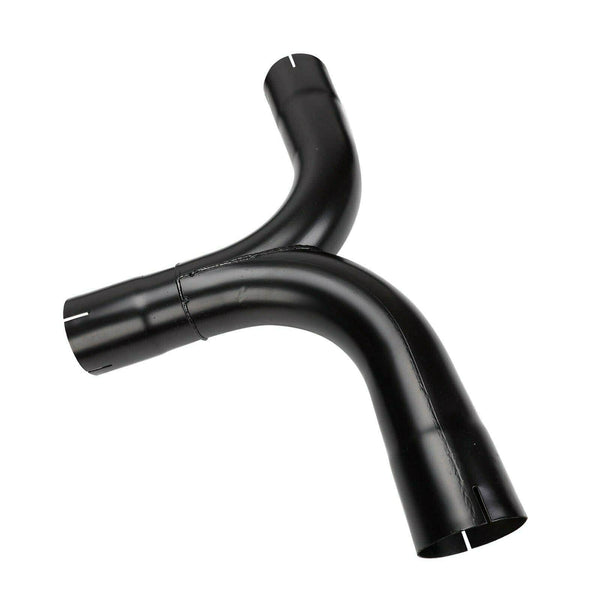 BLACKHORSE-RACING Universal 5" Black Turbo Dual Smoker Diesel Exhaust Stack T Pipe System Kit for Chevy Dodge Ford Full Size Pickup Truck