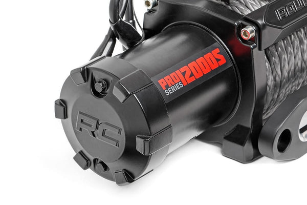 Rough Country 9,500 LB PRO Series Electric Winch w/Synthetic Rope PRO9500S