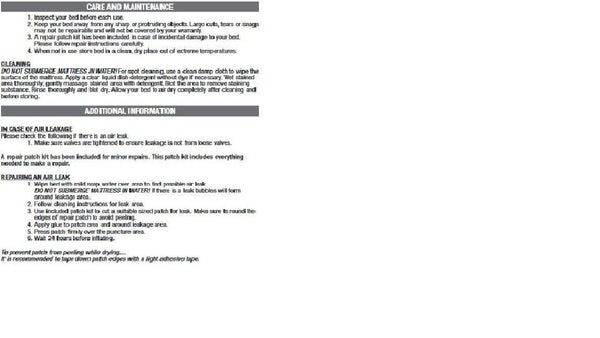 AirBedz PPI 302 Mattress with Built-in Air Pump and 19 Foot Cable