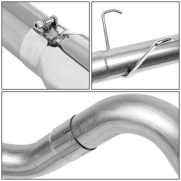 Aluminized 4 inches OD Turbo Catback Exhaust w/5 inches OD Tip for 04-07 Dodge Ram Truck 2500/3500 5.9L