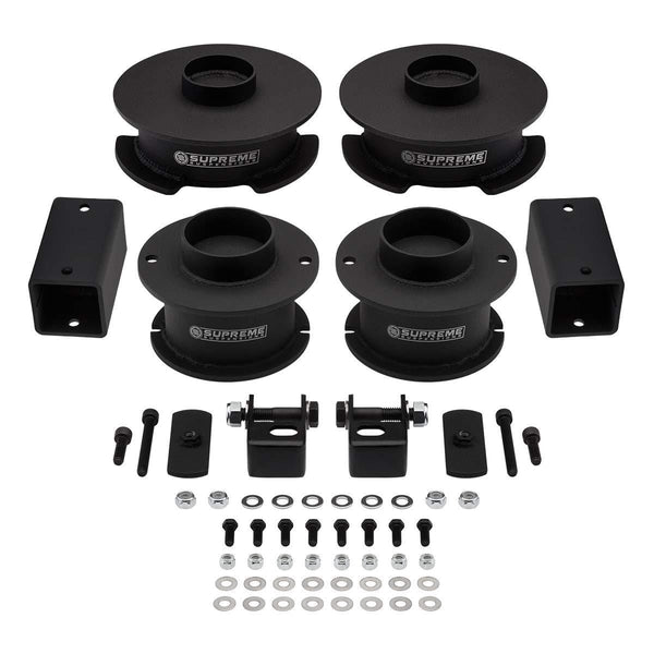 Supreme Suspensions - Full Lift Kit for 2014-2019 Ram 2500 3" Front Lift Spring Spacers + 2.5" Rear Lift Spring Spacers + Shock and Bump Stop Relocation Brackets 4WD