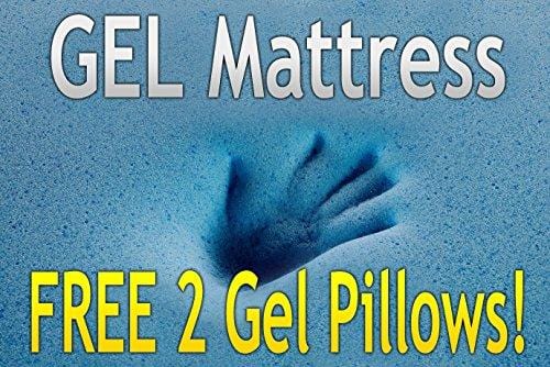 DynastyMattress New RV King Cool Breeze 12-Inch Gel Memory Foam Mattress w/Free 2 Gel Pillows (RV King)