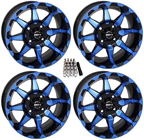 STI HD6 UTV Wheels/Rims Blue/Black 14