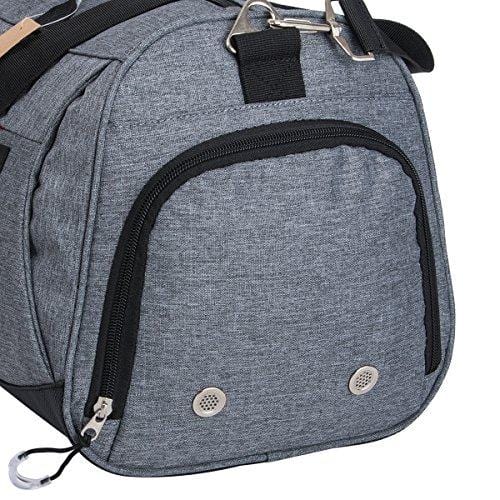 Kuston Sports Gym Bag with Shoes Compartment Travel Duffel Bag for Men and Women