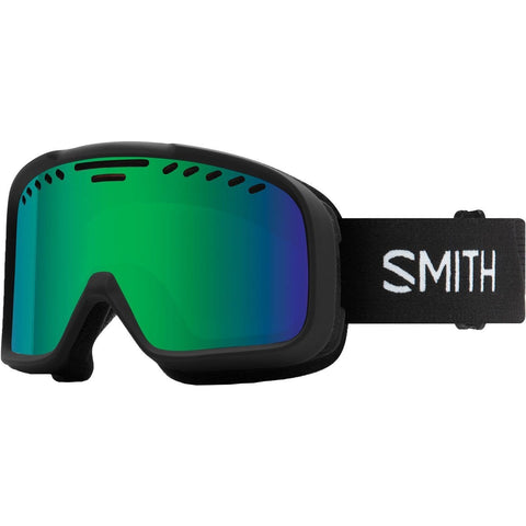 Smith Optics Project - Asian Fit Adult Snow Goggles - Black/Green Sol-X Mirror/One Size