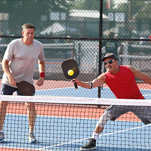 ORIENTOOLS 22 FT Portable Pickleball Net Set System with Carrying Bag, (2) Paddles, and (2) Pickleballs, Durable Sports Net for Indoor, Outdoor Court, Backyard, Beach, Driveway