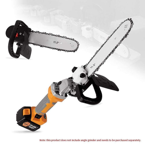 Electric Chainsaw-11.5" Electric Chainsaw Polishing Machine Angle Grinder into Saw Chain Woodworking Tool
