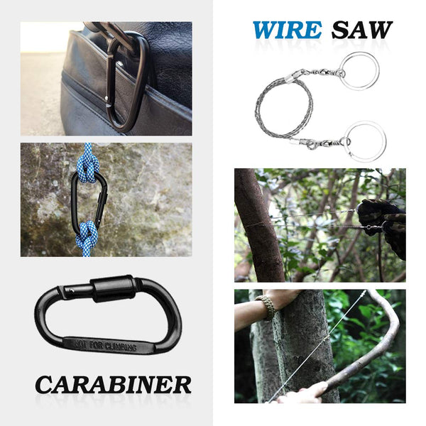 Mrignt Survival Kits 12-in-1, Emergency Tools Gift for Men, Professional First aid Survival Kits