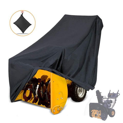 NASUM Snow Thrower Cover, Two-Stage Snow Blowers Cover, 50" L x 43" H x 35" W, Dustproof, Windproof, for Most Electric Snow Blowers with Locks Drawstring, Buckles, and Carrying Bag