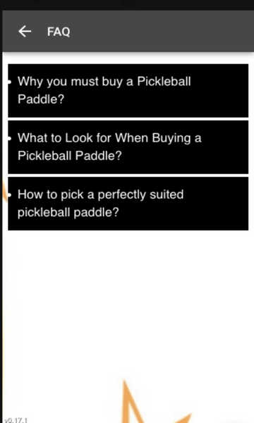 Pickleball Paddle