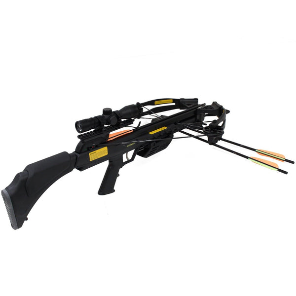 Southland Archery Supply SAS Authoirity 175lbs Compound Crossbow 4x32 Scope Package (All Black)