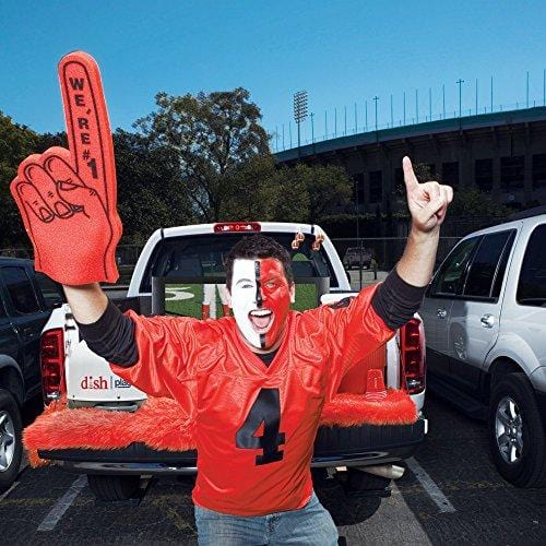 Winegard PAE100R White Playmaker Portable Satellite TV Antenna (with Dish Wally Receiver Bundle)