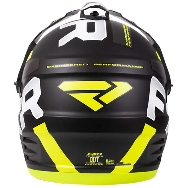 FXR Torque X Evo Helmet - Electric Shield - H-Vis/Black/Charcoal - 2XL