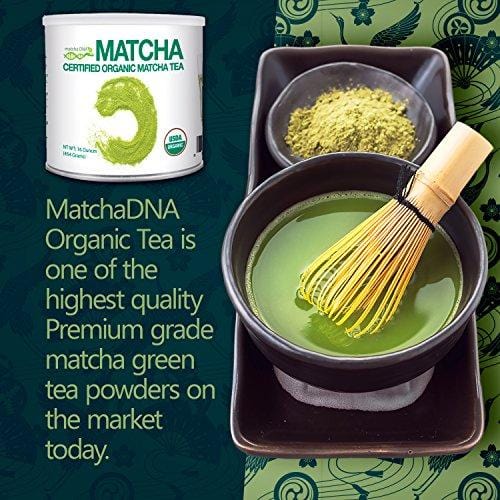 MatchaDNA 1 LB Certified Organic Matcha Green Tea Powder (16 OZ TIN CAN)