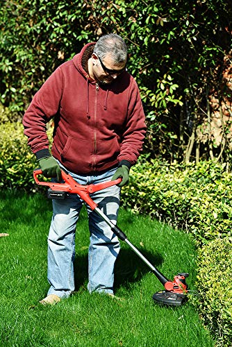 PowerSmart 20 Volt Lithium-Ion Cordless String Trimmer/Edger with Easy Feed, Includes One Battery & Charger,PS76110A