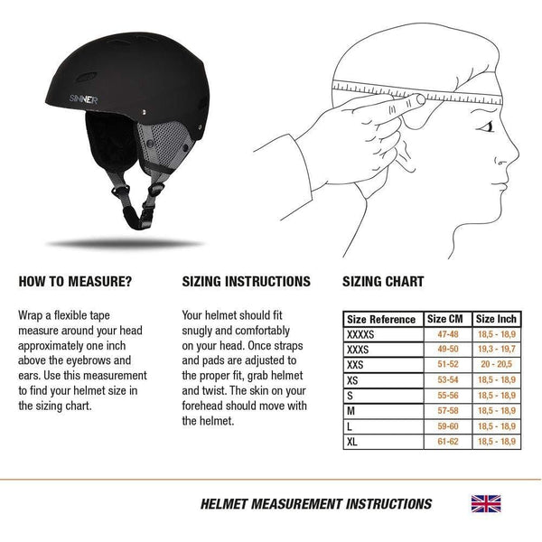 SINNER Ski & Snowboard Helmet for Men and Women in Unisex Adult & Youth Snow Protection for Skiing & Snowboarding - Lightweight & Comfortable with Adjustable fit