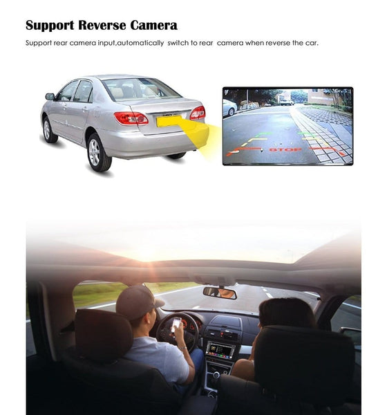 6.2 inch Double DIN Car Stereo In-Dash DVD player GPS Navigation For Car with Rear View Camera,Support Offline GPS Navigation, TouchScreen Car Stereo + Free Rear View Camera
