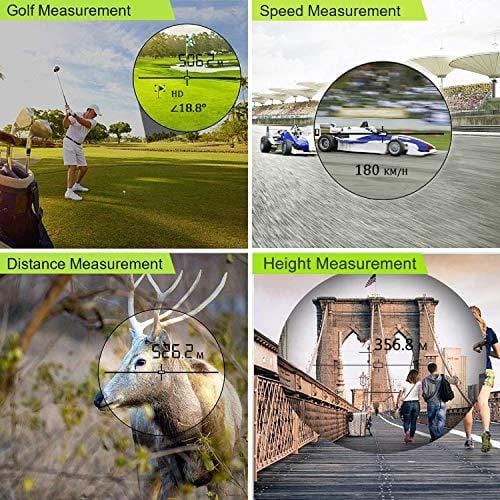 GangnamStyle Golf Rangefinder for Flag-Lock and Distance/Speed/Angle Measurement Range Finder +/-0.3Yards Precision for Golf Sports, Hunting, Climbing, Archery (RF01-800B)