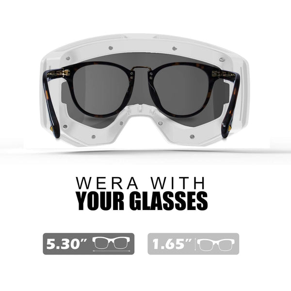 NXONE Ski Goggles for Men and Women, Anti-Fog Over Glasses Snowboard Goggles with UV Protection, Windproof Helmet Compatible Dual Lens Goggles-100% UV Protection