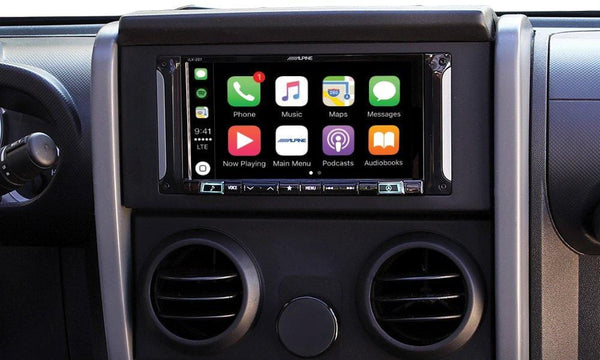 Alpine Electronics i207-WRA 7" Mech-Less Restyle Dash System with Apple Car Play & Android Auto for Jeep Wrangler (2007-2017)