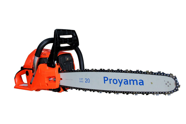 Proyama 52cc 20 Inch Gas Chainsaw with Two Chains & Carrying Bag