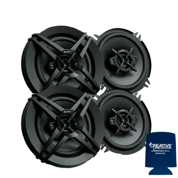 Sony Two Pairs XS-R1346 4-Way 5.25 Coaxial Speakers