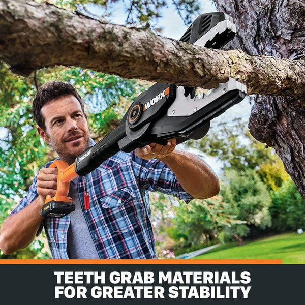 WORX WG320.9 JawSaw 20V PowerShare Cordless Electric Chainsaw with Auto-Tension (Tool Only)