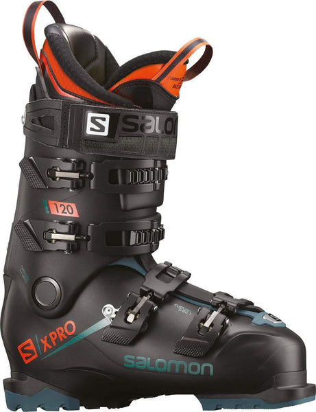 SALOMON X Pro 120 Ski Boots Mens Sz 8/8.5 (26/26.5) Black/Blue/Orange