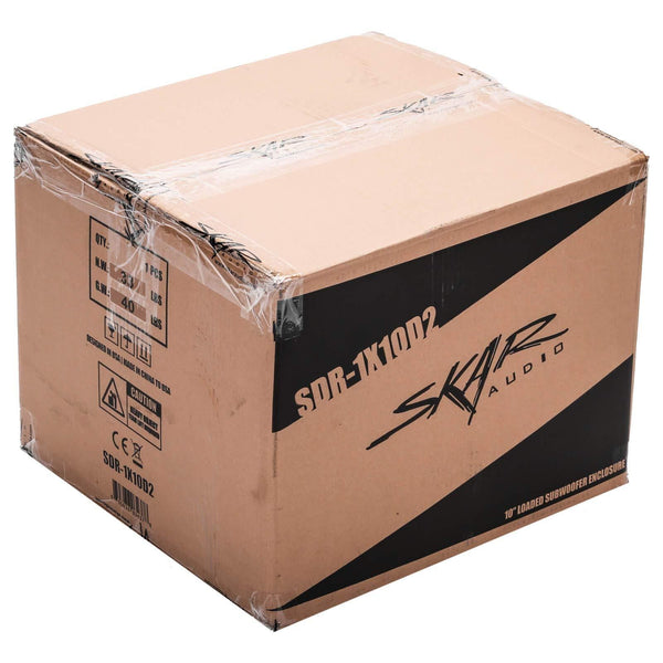 Skar Audio Single 10" 1200W Loaded SDR Series Vented Subwoofer Enclosure | SDR-1X10D2