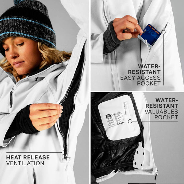 Wildhorn Frontera Premium Womens Ski Jacket - Designed in USA - Insulated Waterproof & Windproof Snow Jacket