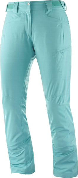 SALOMON Women's Fantasy Pant W, Blue Turquoise, Large/Small